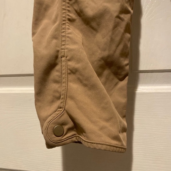 Lauren Ralph Lauren Tan Utility Cargo Pants With Snap Button Ankle Cuff Size 16 - Picture 3 of 10